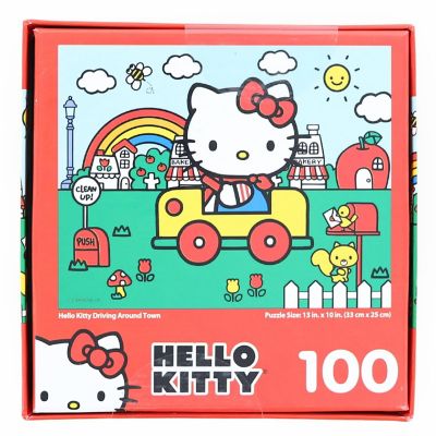 Hello Kitty 100 Piece Jigsaw Puzzle  Hello Kitty Driving Around Town Image 1