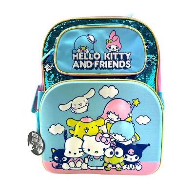 Hello Kitty and Friends 3D 16 Inch Kids Backpack with Sequins Image 1