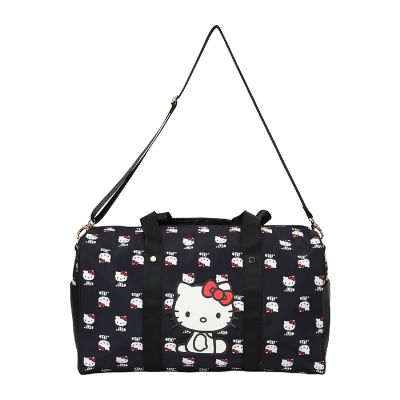 Hello Kitty AOP in Nylon with PU Accents Duffle Bag Image 1
