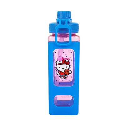 Hello Kitty Basketball 24 Oz Blue Plastic Water Bottle Image 1