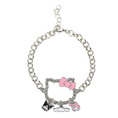 Hello Kitty Character Shape Bracelet With Three Character Charms Image 1