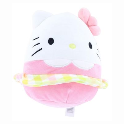 Hello Kitty Easter 8 Inch Squishmallow Plush  Hello Kitty in Plaid Skirt Image 1