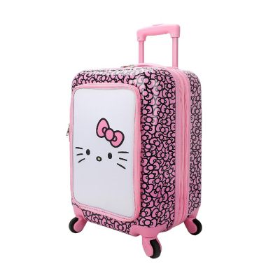Hello Kitty Face &amp; Bow 20" Hardside Rolling Luggage Image 2
