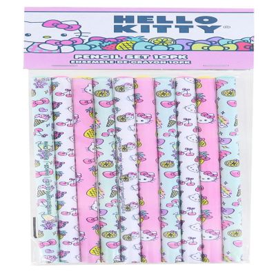 Hello Kitty Fruit 10 Piece Pencil Set Image 1