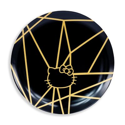 Hello Kitty Panache Black &amp; Gold 4 Piece Side Plate Set Image 3