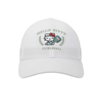 Hello Kitty Pickleball Elite Flex Women's White Unstructured Baseball Cap Image 1
