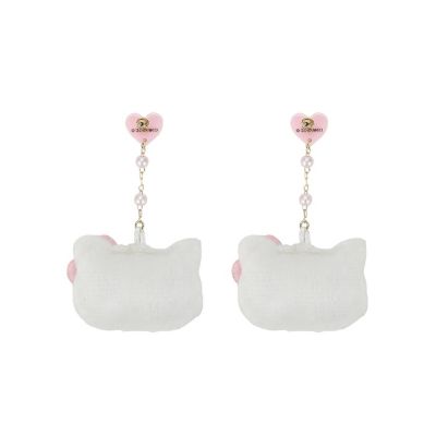 Hello Kitty Plush Earrings Image 2