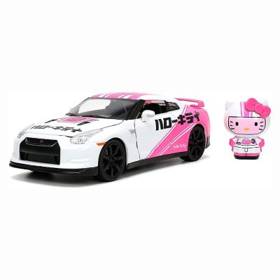 Hello Kitty Toyko Speed 1:24 2009 Nissan GT-R R35 Die Cast Vehicle with Figure Image 1