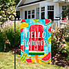 Hello Summer Popsicle Outdoor Garden Flag 12.5" x 18" Image 2