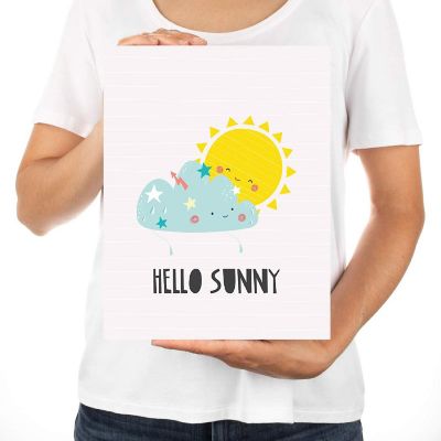 Hello Sunny Nursery Art 8.5x11in 1-Pack Image 2