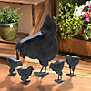 Hen With Chicks Sculpture 11.25X3.75X14.5" Image 2
