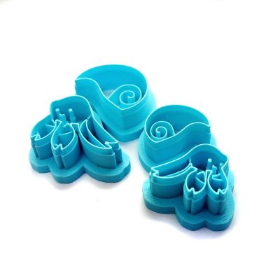 Hermit Crab Clay Cutters in Two Sizes, 4 pc Image 1