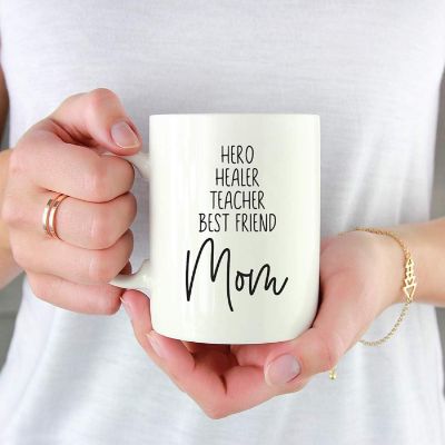 Hero Healer Teacher Mom Ceramic Mug Image 1