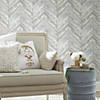 Herringbone Wood Boards Peel & Stick Wallpapr Image 1