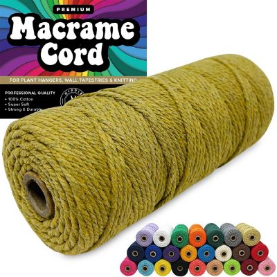 Hippie Crafter 100% Cotton Macrame 3mm Cord Image 1