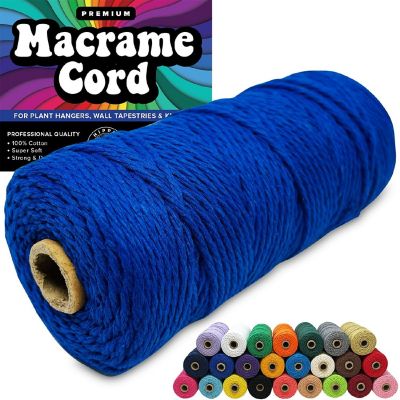 Hippie Crafter 100% Cotton Macrame 3mm Cord Image 1