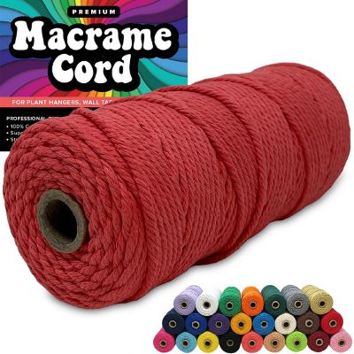 Hippie Crafter 100% Cotton Macrame 3mm Cord Image 1