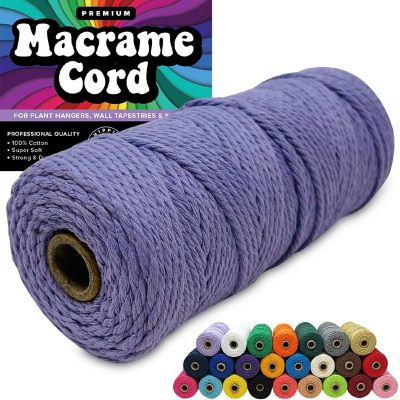 Hippie Crafter 100% Cotton Macrame 3mm Cord Image 1