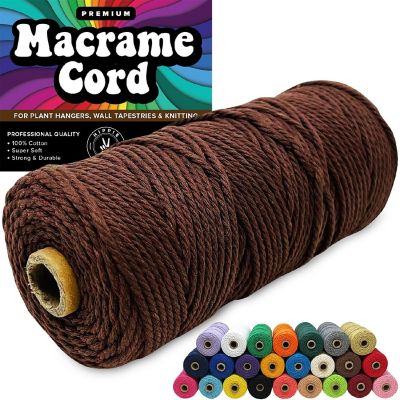 Hippie Crafter 100% Cotton Macrame 3mm Cord Image 1