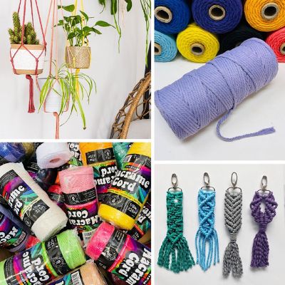Hippie Crafter 100% Cotton Macrame 3mm Cord Image 2