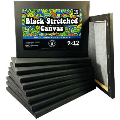 Hippie Crafter 10Pk Black Stretched Canvas Image 1