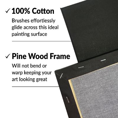 Hippie Crafter 10Pk Black Stretched Canvas Image 3