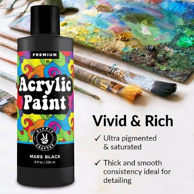 Hippie Crafter 8oz Acrylic Paint White Image 2