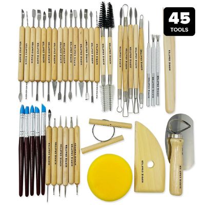 Hippie Crafter Clay Tools Set 45 Pieces Image 2