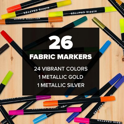 Hippie Crafter Fabric Markers 26 Pk Image 3