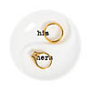 His & Hers Ceramic Ring Dish Image 1