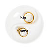 His &amp; Hers Ceramic Ring Dish Image 1