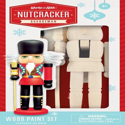 Holiday Craft Kit - Nutcracker Guard Wood Craft &amp; Paint Kit Image 1