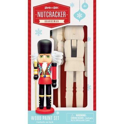 Holiday Craft Kit - Nutcracker Guard Wood Craft &amp; Paint Kit Image 1