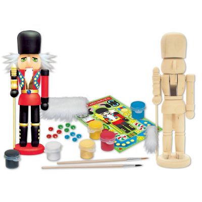 Holiday Craft Kit - Nutcracker Guard Wood Craft &amp; Paint Kit Image 2