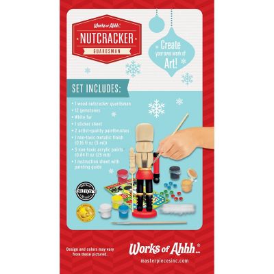 Holiday Craft Kit - Nutcracker Guard Wood Craft &amp; Paint Kit Image 3