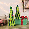 Holiday Handicraft Holly Cone Trees - 2 Pc. Image 1