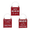Holiday Sentiment Ornament (Set Of 6) 7.75"H Iron Image 1