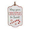 Holiday Sentiment Tag Ornament (Set Of 12) 5.5"L X 8.5"H Iron Image 1