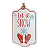 Holiday Sentiment Tag Ornament (Set Of 12) 5.5"L X 8.5"H Iron Image 2