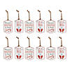 Holiday Sentiment Tag Ornament (Set Of 12) 5.5"L X 8.5"H Iron Image 3