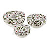 Holiday Sprigs Print Dish Cover (Set Of 3) Image 1