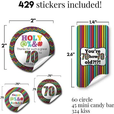 HOLY @%&amp;# 70th Sticker Bundle 429pc. by AmandaCreation Image 1