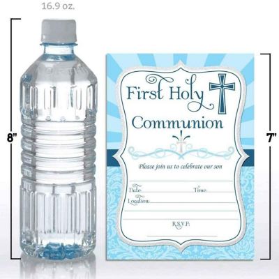 Holy Communion Boy Invitations 40pc. by AmandaCreation Image 2