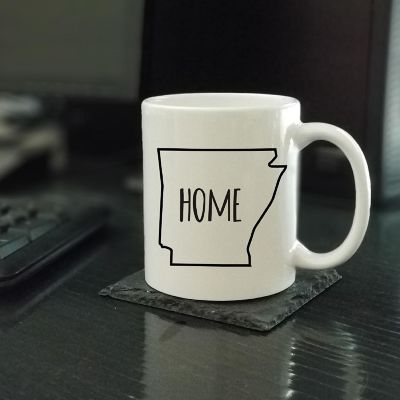 Home Arkansas Text Ceramic Mug Image 1