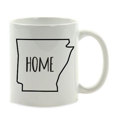 Home Arkansas Text Ceramic Mug Image 2