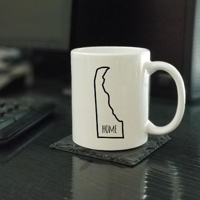 Home Delaware Text Ceramic Mug Image 1