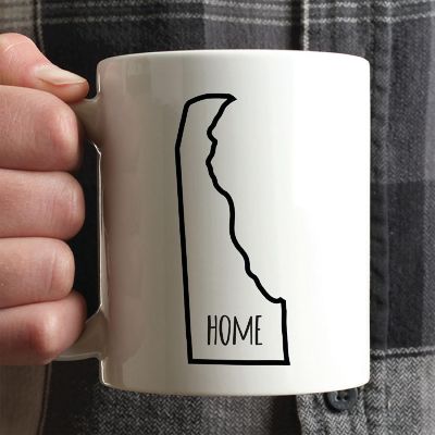Home Delaware Text Ceramic Mug Image 1