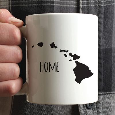 Home Hawaii Text Ceramic Mug Image 1
