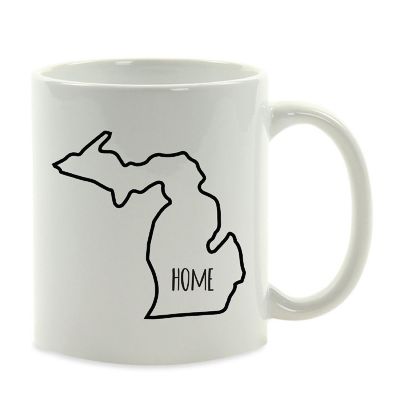 Home Michigan Text Ceramic Mug Image 2