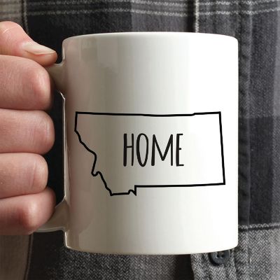 Home Montana Text Ceramic Mug Image 1